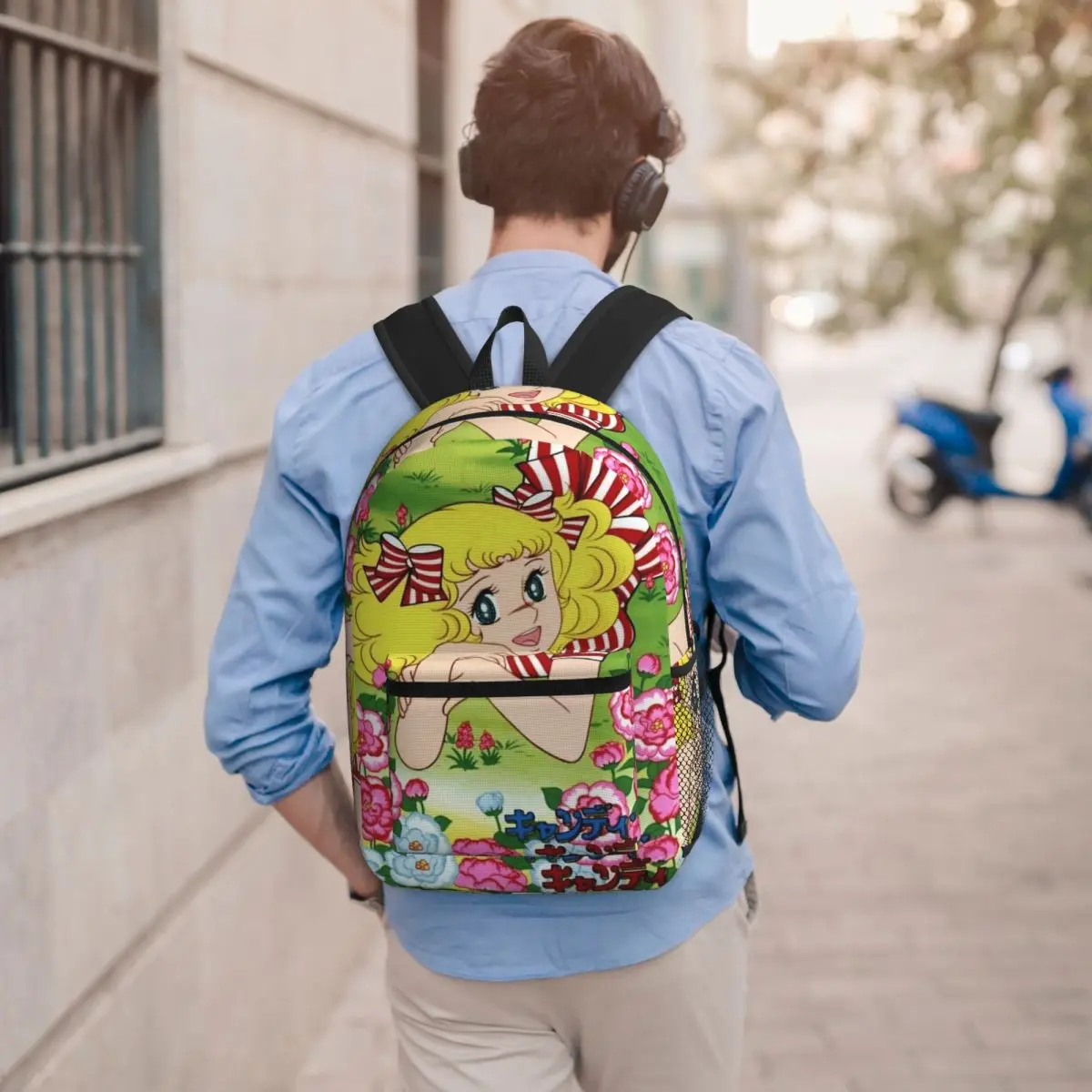 Candy Candy Anime Backpack Boys Girls BookBag Children School Bag Laptop Shoulder Bags for Men Women
