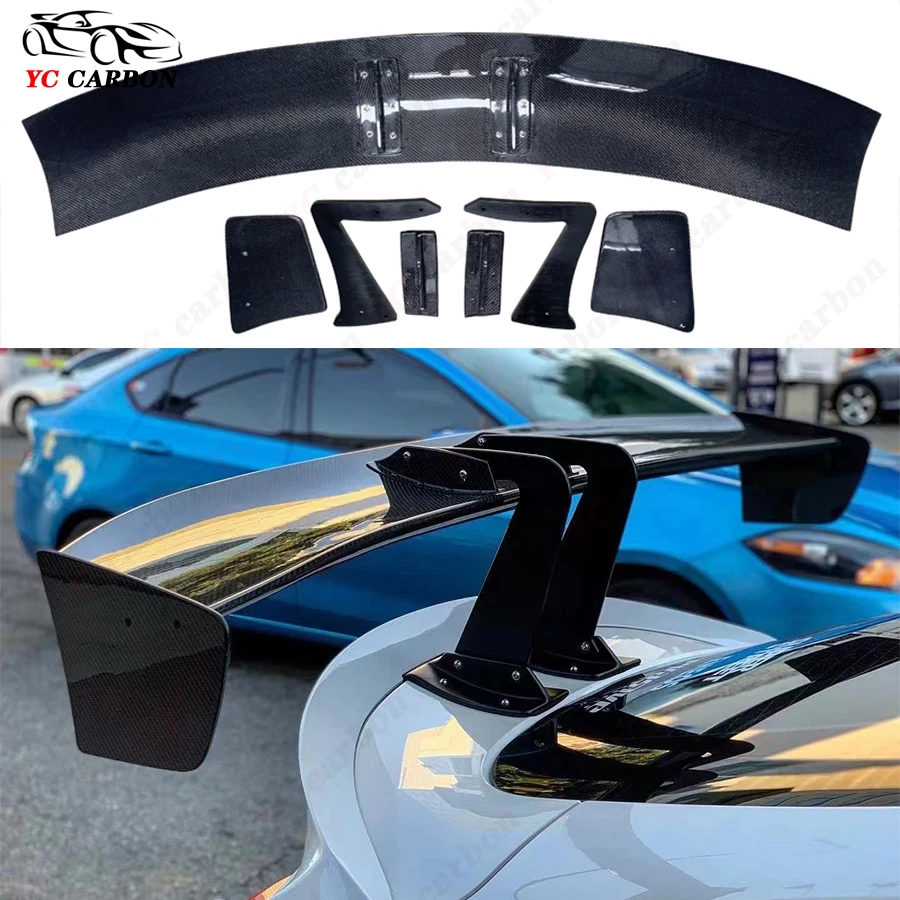 

For Toyota Supra GR A90 A91 MK5 2019+ carbon fiber spoiler rear wing trunk wing splitter racing rear wing body kit Voltex style