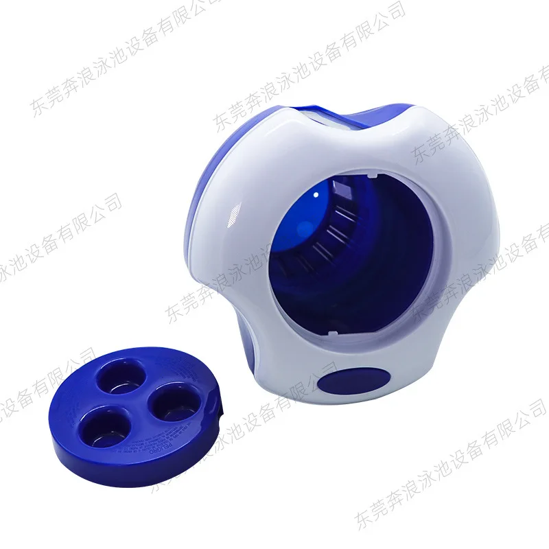 Floating Pool Thermometer and Tablet Dispenser, 7 Inch Dual Purpose Float with Temperature Gauge for Pool Water Care