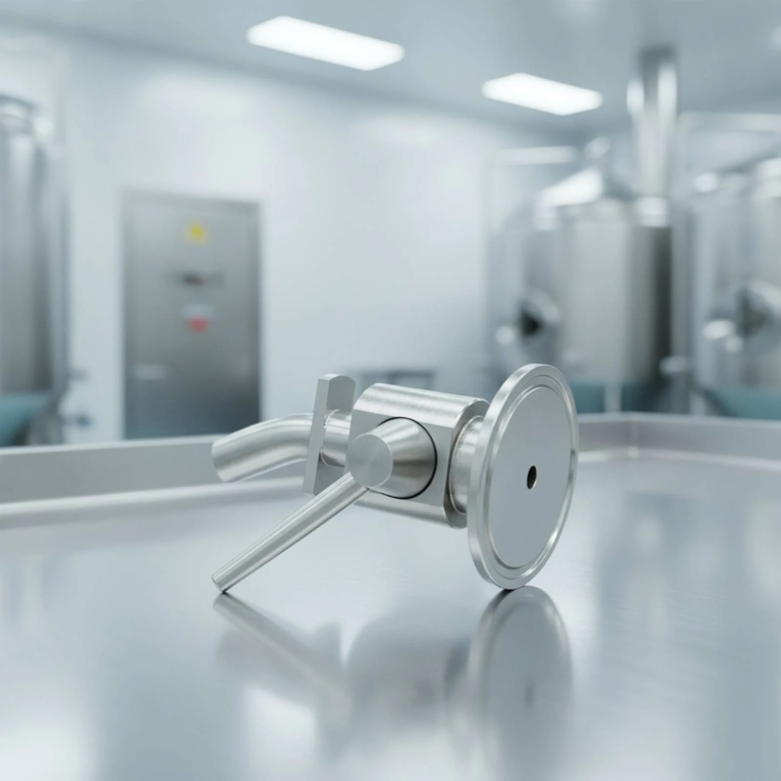 Fermentation Sampling Part with Clamp Flange Polished Clamp-End Sampling Valve Hardware Corrosion-Resistant Easy to Install