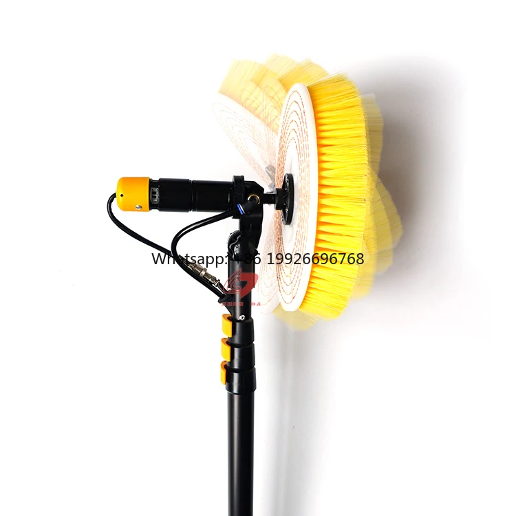 

Hot Selling Electricity Version Solar Panel Cleaning Brush With Extendable Pole Brush for Solar Panel Cleaning