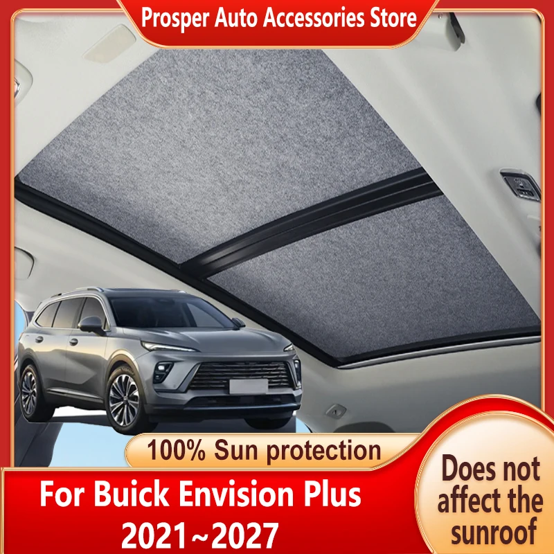 

Panoramic Sunroof Insulation Visor For Buick Envision Plus 2021~2027 26 Sun Protection Electrostatic Adsorption Curtain Sunshade