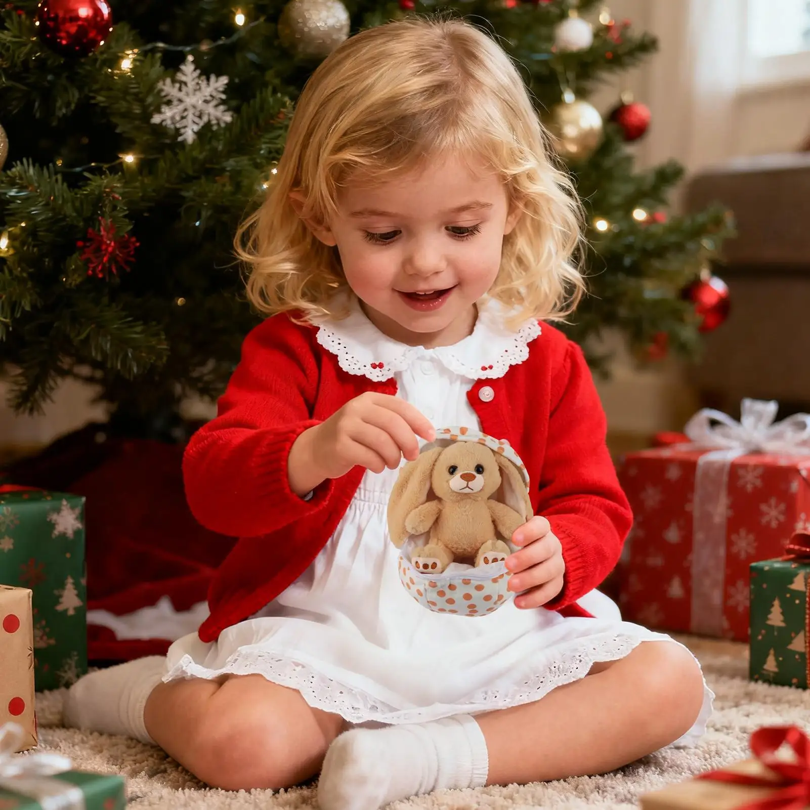 Stuffed Animal Doll Soft Adorable Stuffed Animal Model Zip Up Egg Plush Tabletop Model For Men Kid Boys Girls Teens Adults