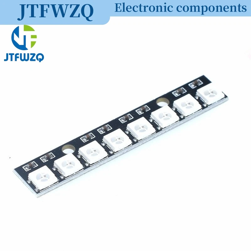 8-Bit-WS2812 5050 RGB-LED-Leuchten, integrierte Vollfarbantrieb-Entwicklungsplatine, 8 Bits