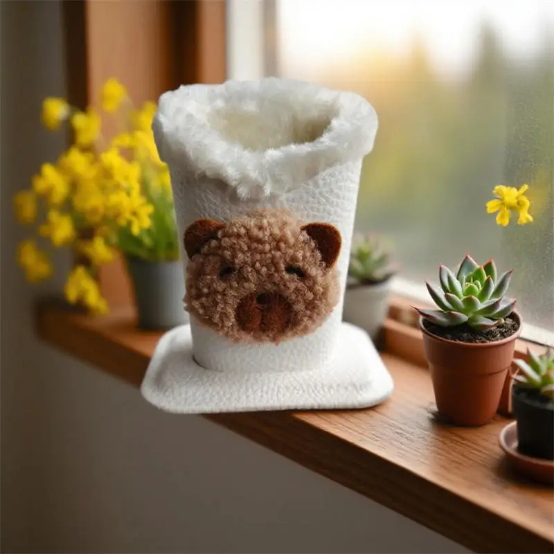 1 قطعة الشتاء القطيفة بو الجلود حامل النظارات حامل عرض المدرجات الرف مكبرة لطيف العملي