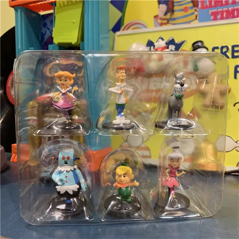 6pcs/set 22cm gift box jetsons action figure doll PVC kids collection George model toy