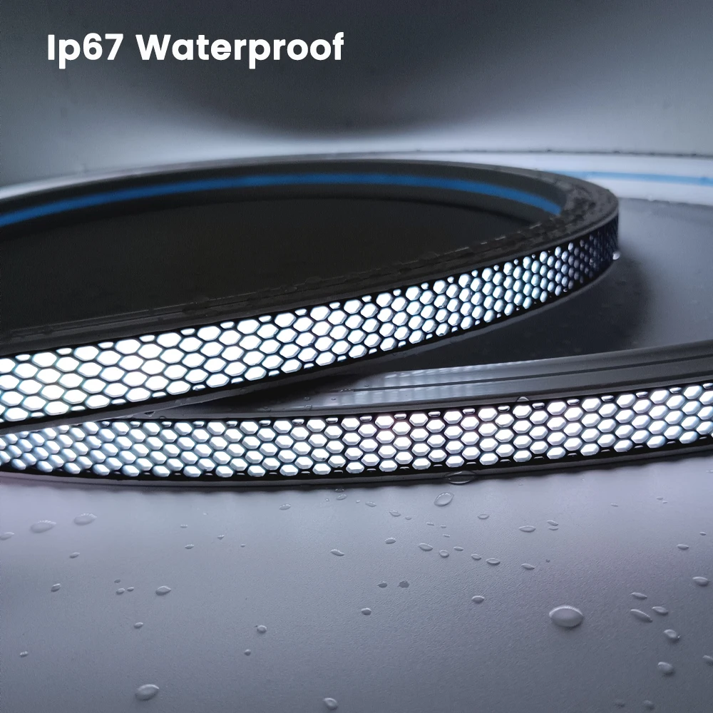 Anti-glare LED Strip Light Diffuser Tube IP67 Waterproof Cover Neon Tube For WS2812B WS2811 5050 RGB 8-12mm LED Strip Light