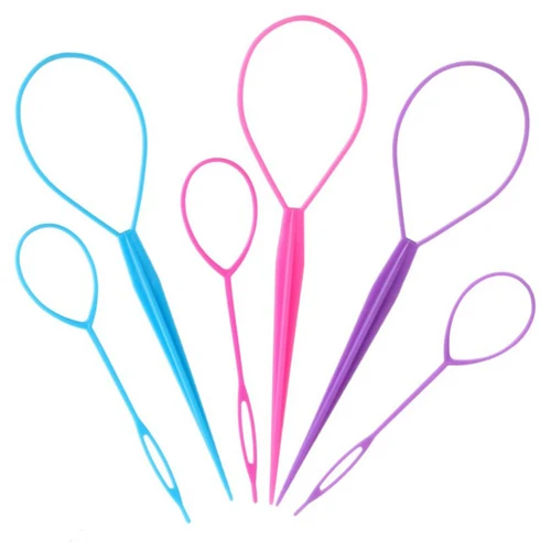 Imagen 2 del producto Topsy Tail-herramienta para el cabello para mujer, 6 piezas, trenzas coloridas, herramienta para tirar del cabello, accesorios de peinado