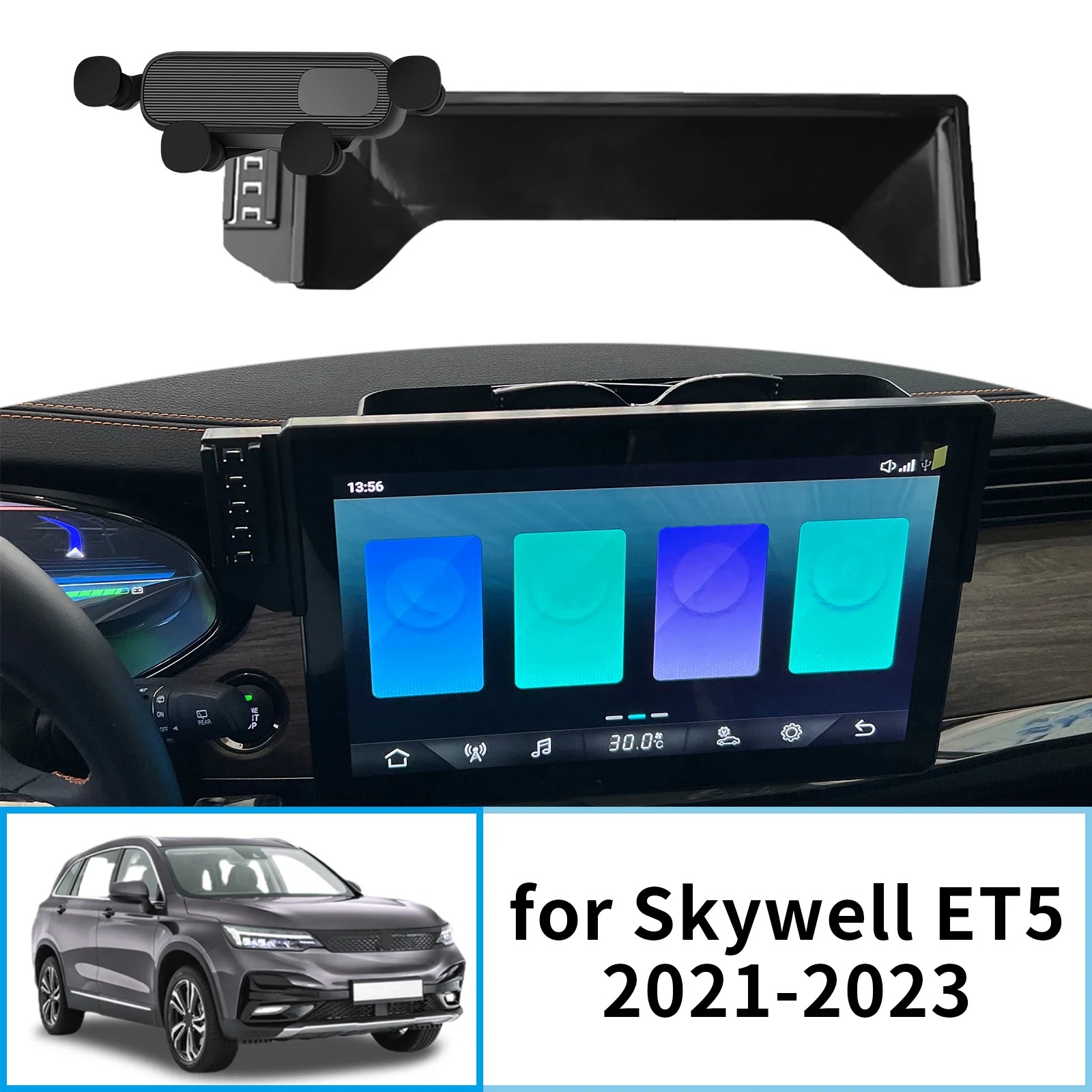 

Car Mobile Phone Holder for Skywell ET5 2021-2023 GPS Bracket Navigation Stand Auto Accessories