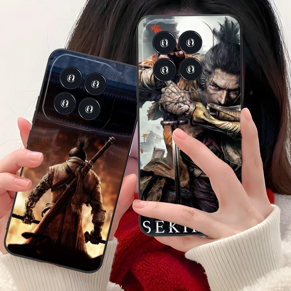 Sekiro Shadows Smart Mobile Cell Phone Case for Xiaomi 14 13 12 11 10 9 T Ultra Lite Pro S SE X 5G Black Soft Phone Cover Shell