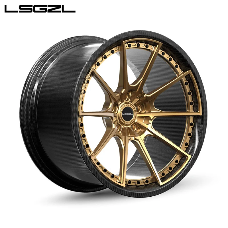 Hot-sellingForged Wheel 18 19 20 21 22 24 26 Inch Carbon Fiber Wheel 5x120 5x114.3 5x130 6x139.7 Passenger Car Wheel