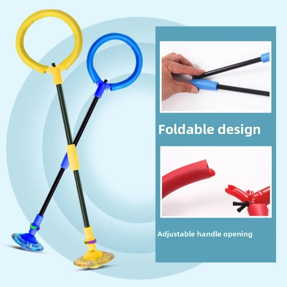 Flash Jumping Rope Ball One Foot PVC Ankle Skip Ball Swing Ball Unisex-parent Games Children Jumping Force Reaction Training