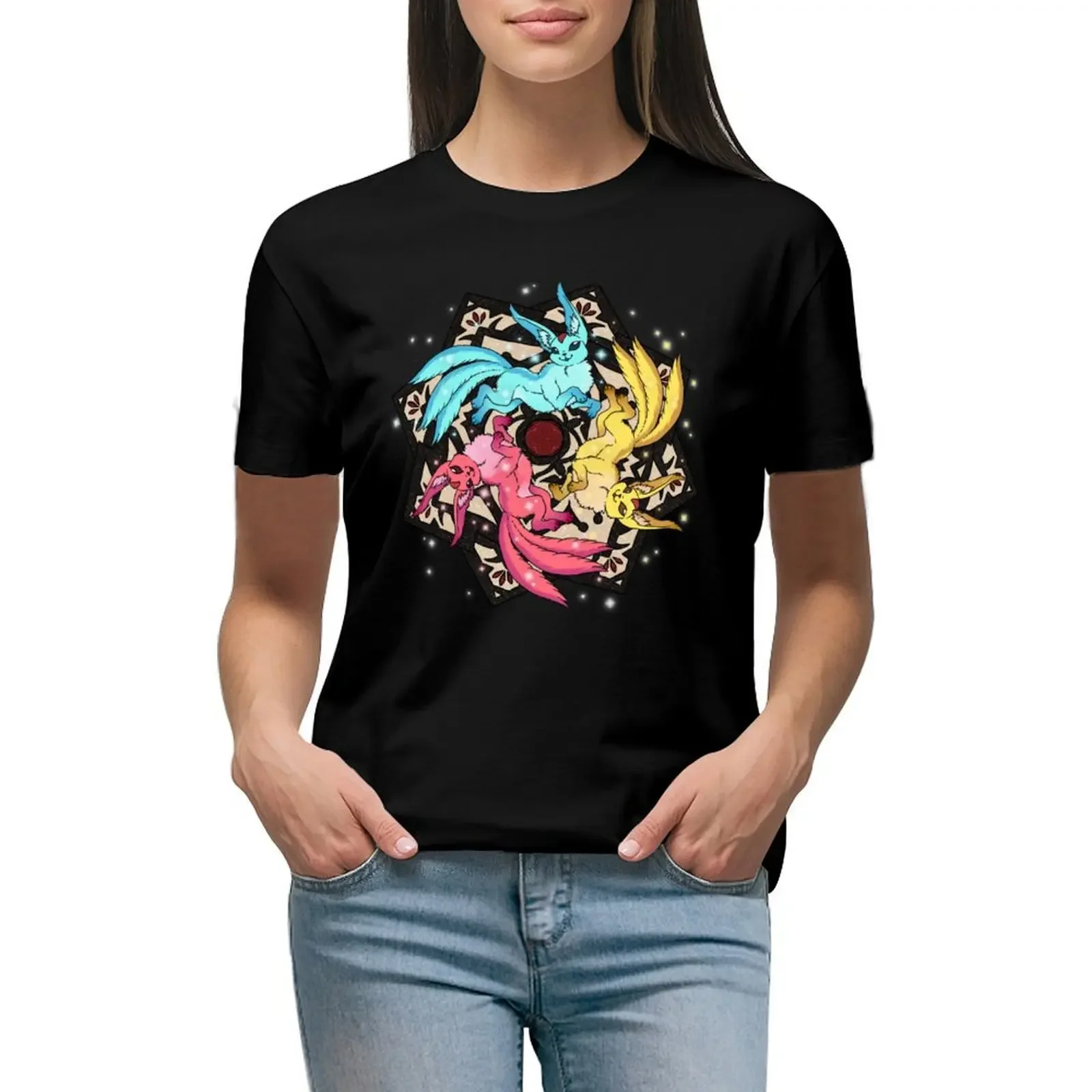 

Carbuncle Trio T-Shirt funnys summer clothes heavyweights t-shirts for Women graphic tees funny