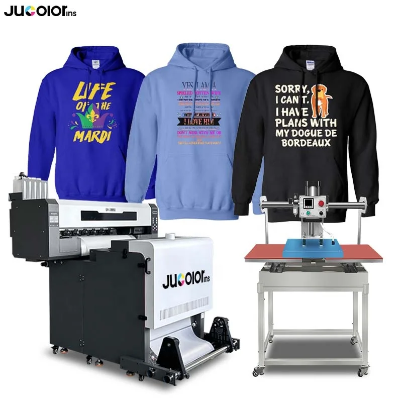 Multifunctional Inkjet Printers 60cm Print width I3200 i1600 Printheads PET Film DTF Printer 60m