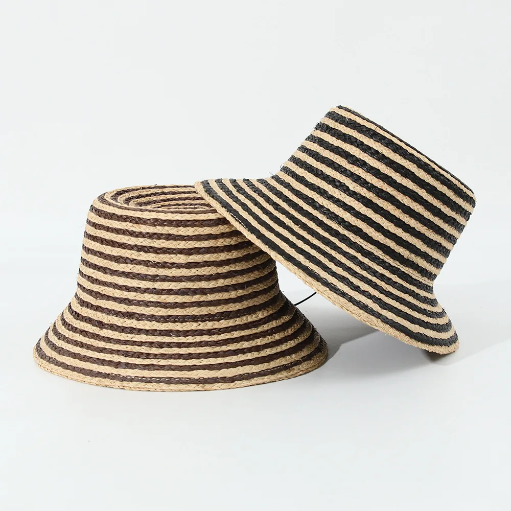 nouveau-chapeau-de-paille-tisse-en-raphia-coreen-pour-femmes-chapeau-de-soleil-raye-chapeau-de-plage-d'ete