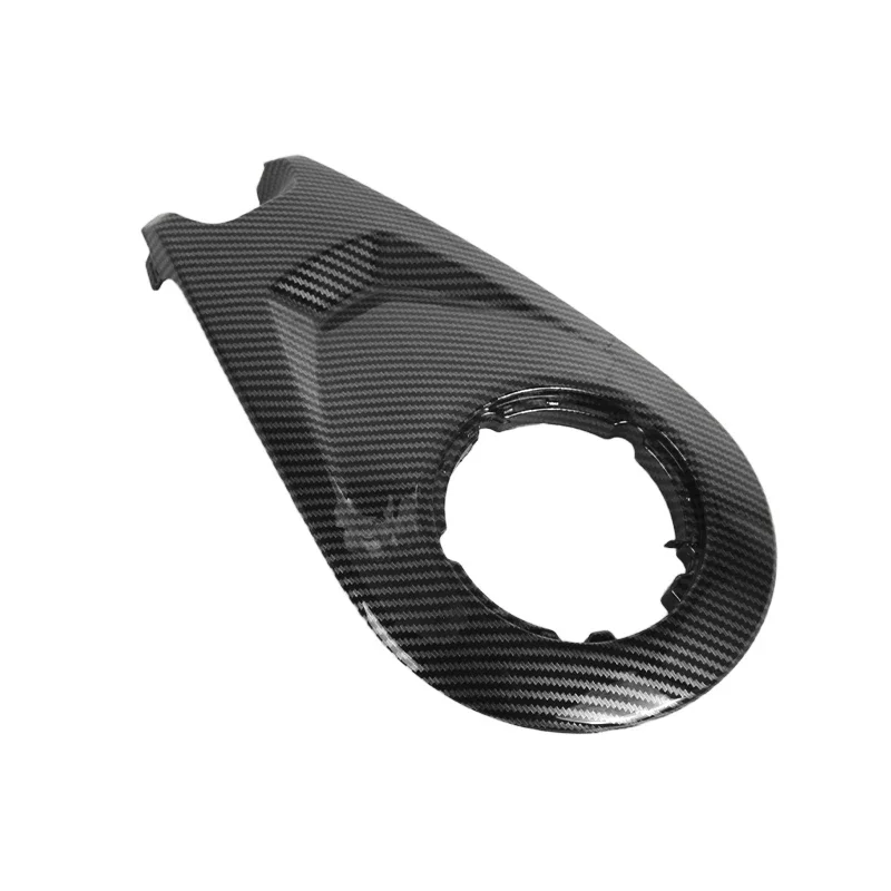 for moto 675SR Modified Starlight White Fuel Tank Lid,Watermark Carbon Fiber Fuel Tank Cap, Fuel Tank Cover Decorative Cover
