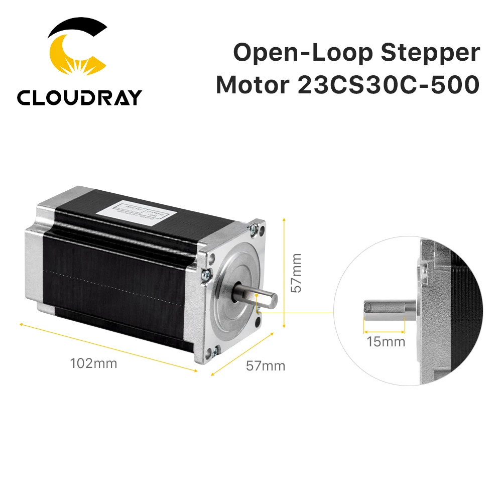 Cloudray Nema23 Stepper Motor 57mm 2 Phase 300Ncm 5A Stepper Motor 4-lead  Cable for 3D printer CNC Engraving Milling Machine