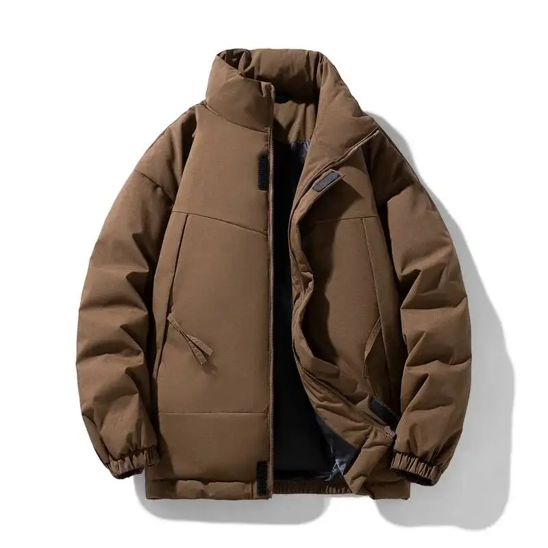 Outdoor Waterproof Parka Jackets Men NEW Premium Casual Soft Stand Collar Thickened Puffer Coat Men's Adventure Windproof Parkas