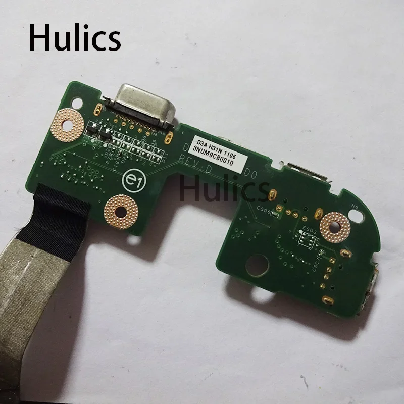 Hulics Used For Dell Inspiron 17R N7010 Genuine USB VGA Port Board W/Cable 5NCX3 05NCX3 CN-05NCX3