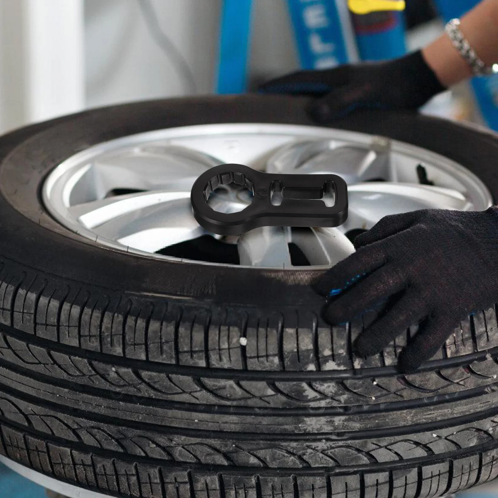 

Car Lifting Jack Plastic Buckle Fixing Tool Durable Steel Shaft Tire Change Essential Black Lifting Jack Accessories