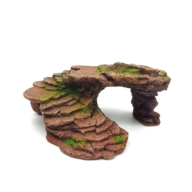 Esconderijo para reptiles, grande, ocultar roca, cueva, tortuga, plataforma para tomar el sol, refugio para lagarto, dragones barbudos, reptil, anfibio