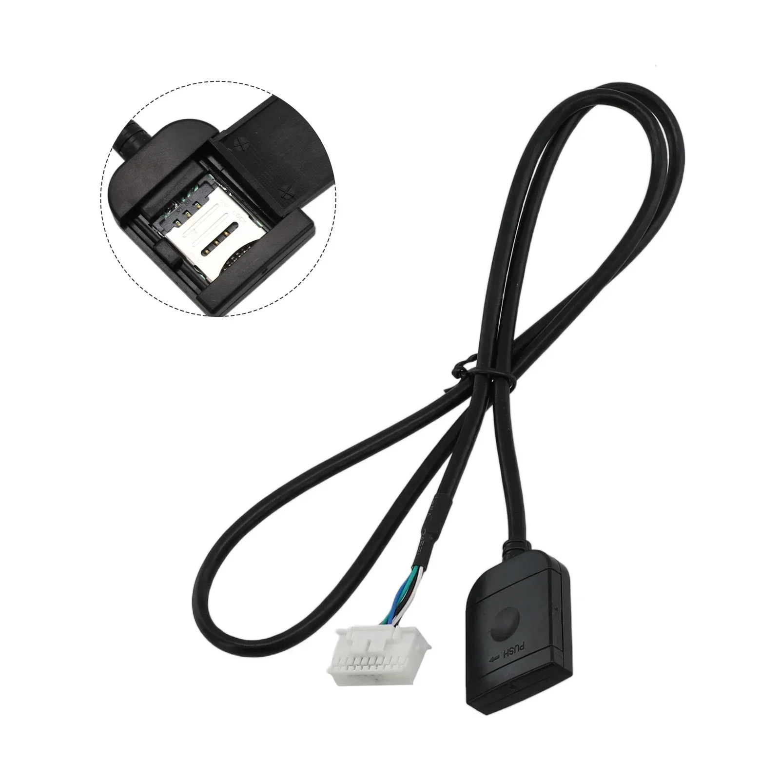 Car Radio Sim Card Slot Adapter 12V Car Back Of Radio Player 20P Card Slot Line Internet Card Mobile Connection Harness Plug