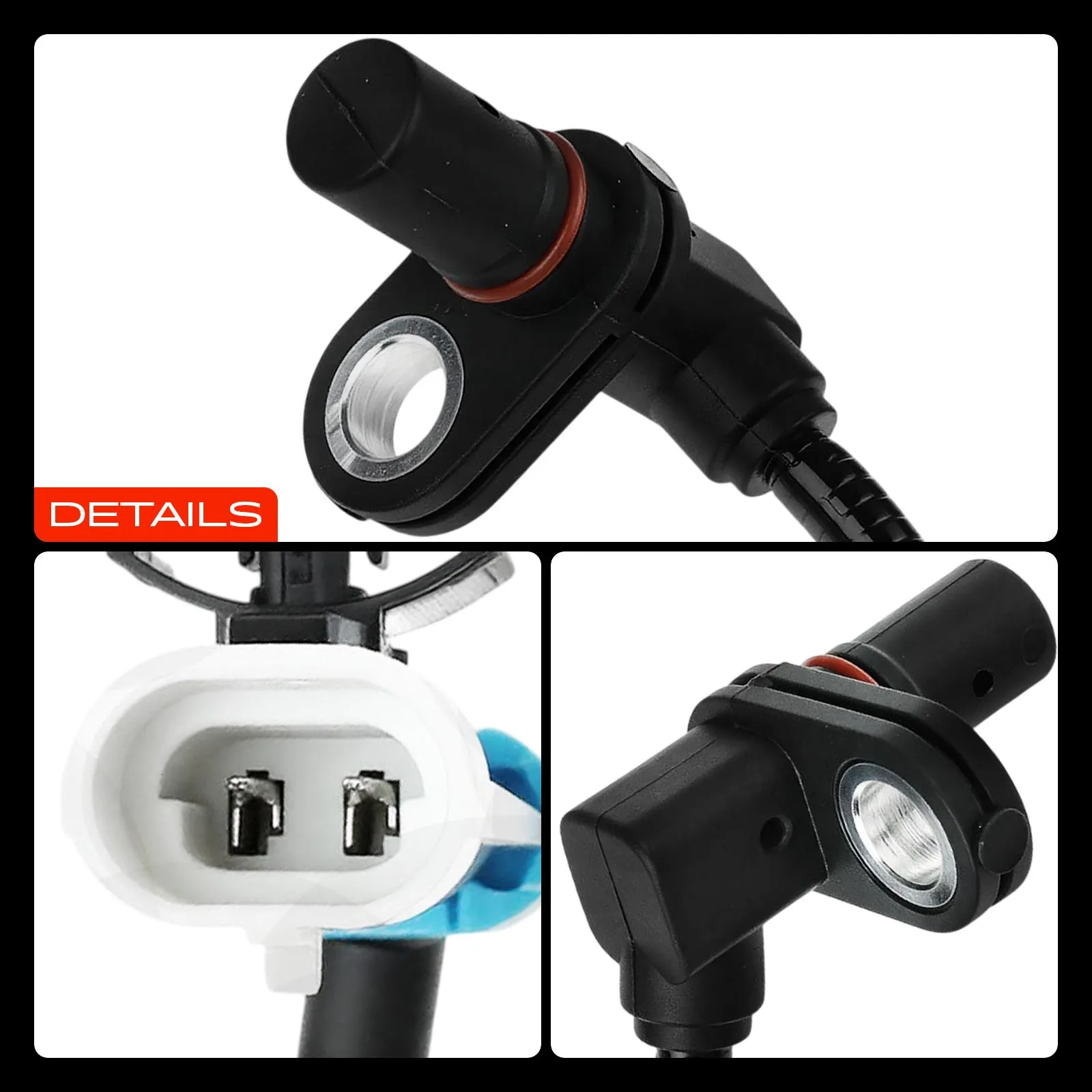 A-Premium Front Driver or Passenger Side ABS Wheel Speed Sensor for Chevrolet Equinox 2007-2009 Captiva Sport 2012-2015 7