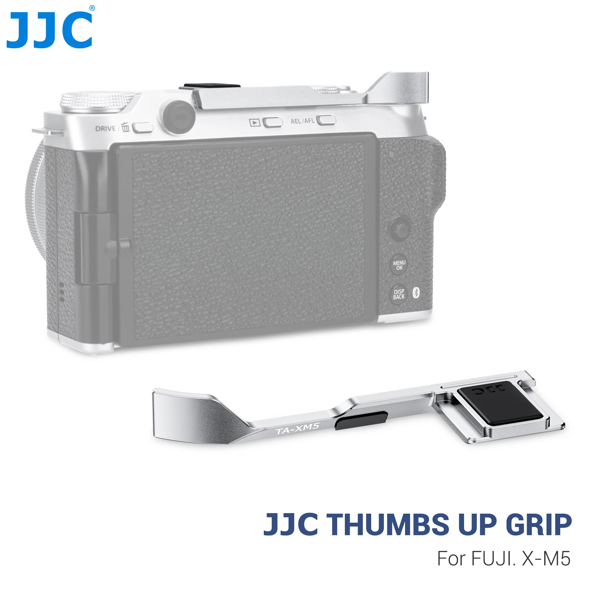 JJC Hot Shoe Thumbs Up Grip for the FUJIfilm Fuji X-M5 Cameras Thumb Rest Support Grip Improve The Stability of The Camera