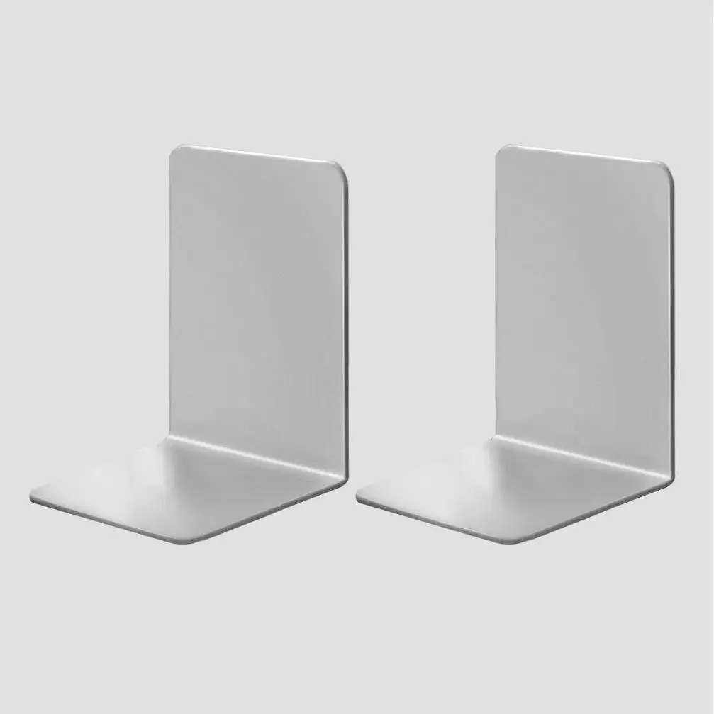8-delige boekensteunen, doorzichtige boekensteunen voor planken, zware boekensteunen en desktop-organizer, boekenstopper voor boeken/films/cd