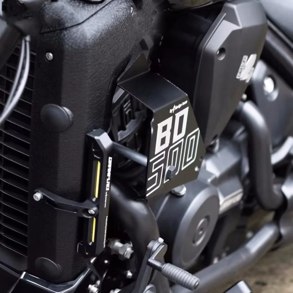 【Perfect fit】FOR BENDA Dark Flag 500 Motorcycle Modification: Air Shield to Reduce Leg Temperature; Heat Dissipation Plate