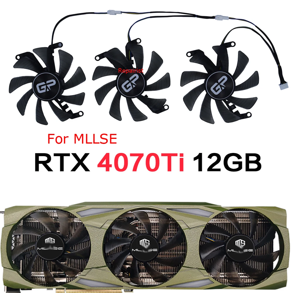 

Video Card Fan Graphics Cards Cooler For ASL RTX 3080 Ares 10gb,For AFOX RTX3080 10GB,3Pcs/Set,T129215SU
