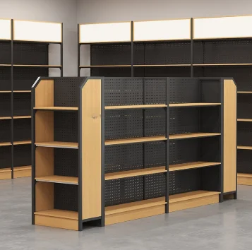 Multi-layer Display Cabinet  for Tobacco Snacks Mother-And-Baby Stores Wooden Rack for Supermarket Shelvesfor Shop Design