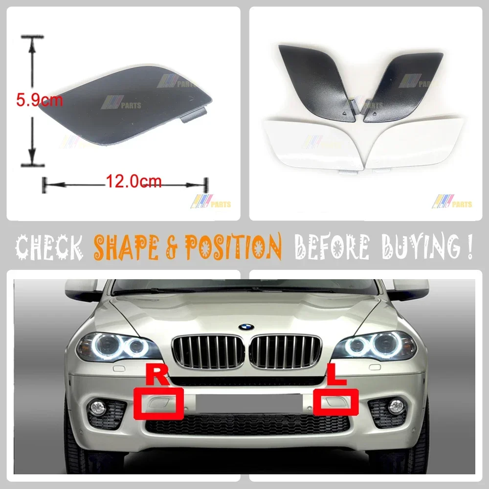 L&R Do 10-13 BMW X5 M SPORT E70 LCI 30dX 35iX 40dX 40iX 50iX M50dX Przednia osłona holownicza 51118050697