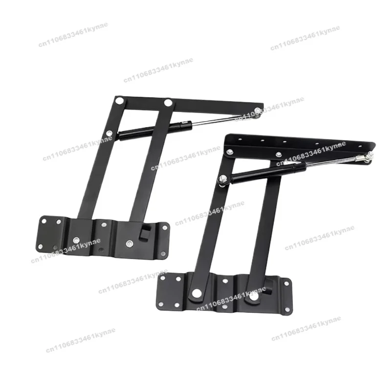 Iron Gas  Lift Hinges with Hydraulic Damping Soft Closure for Smooth Silent Table Height Adjustment Coffee Tables
