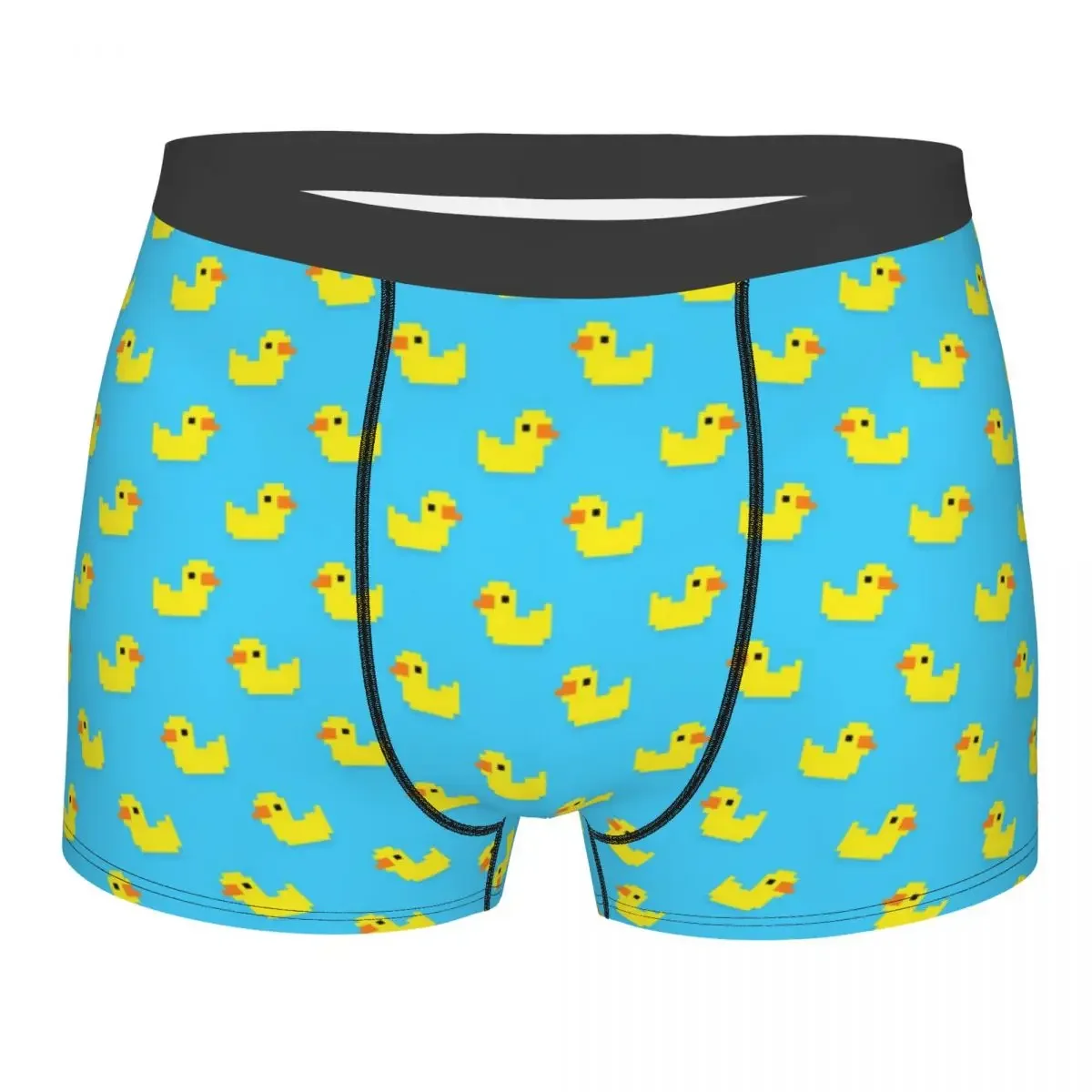 Yellow Bath Duck Men Underwear Cute Animal Boxer Briefs Shorts Panties Funny Breathable Underpants for Male S-XXL