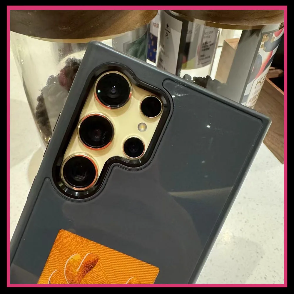 Fonlyu DIY Phone Case For Samsung S25 S24 S23 Ultra NFC Function Four Color E ink Screen Girl Women Phone Funda Battery Free