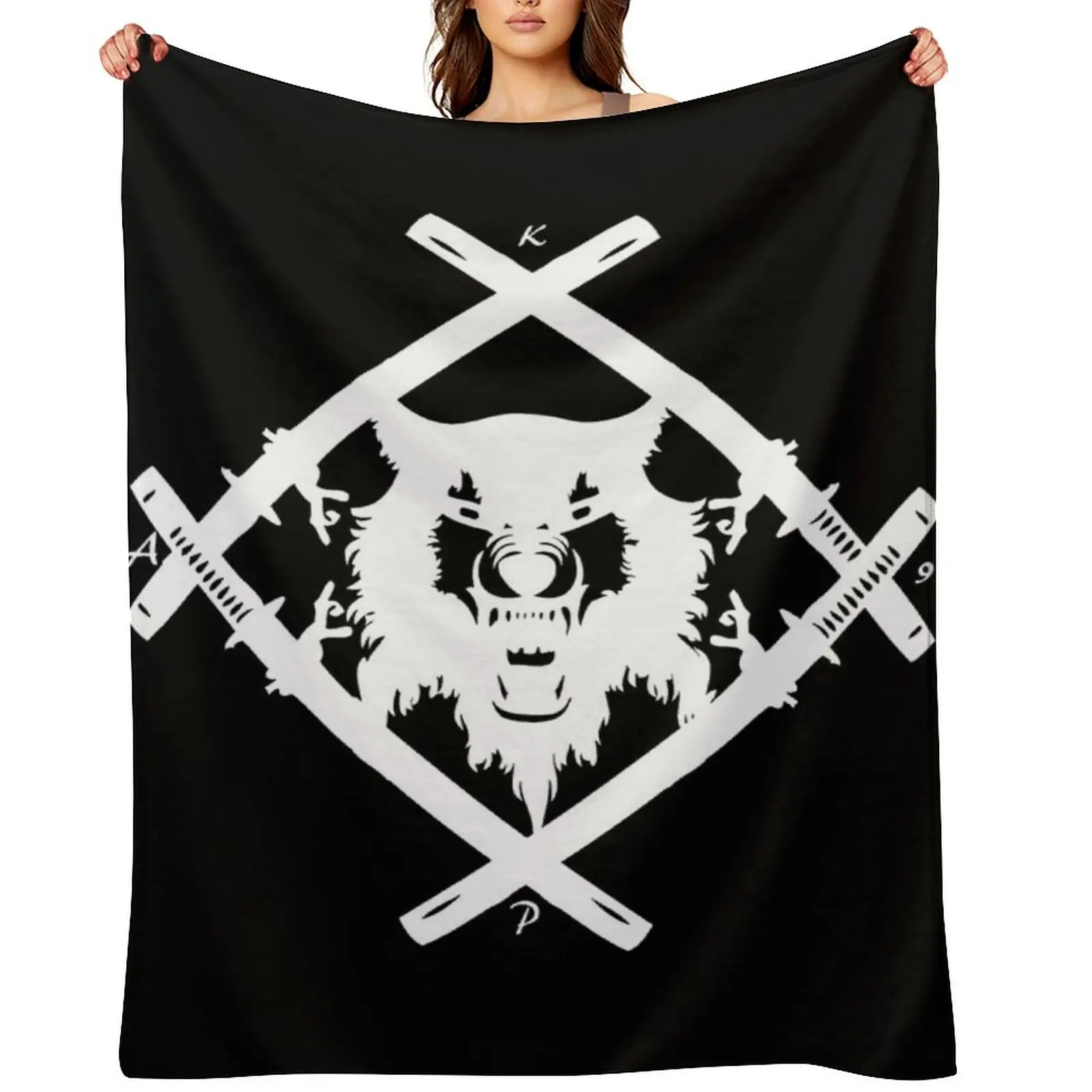 

Hollowsquad - White Throw Blanket Luxury Brand Furrys Soft Big Camping Blankets