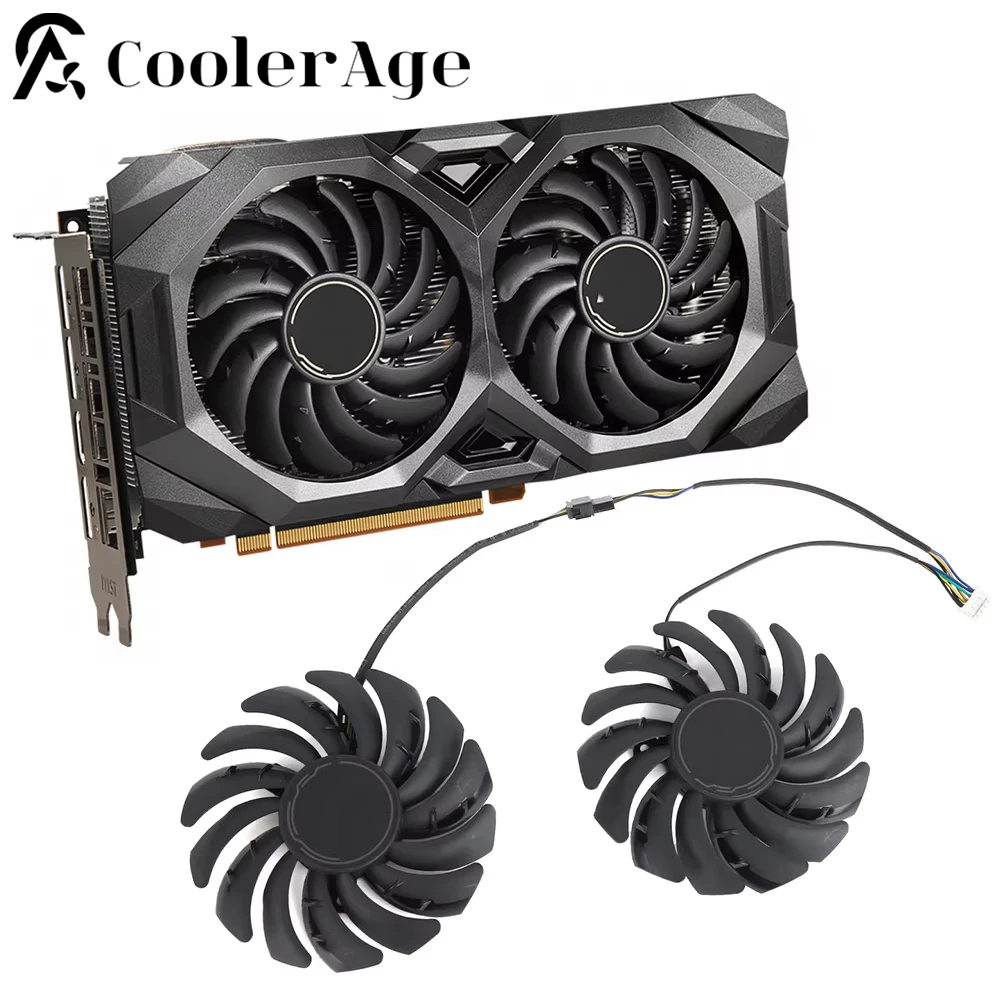 Enfriador de ventilador de tarjeta de Video para MSI RADEON RX 5600 XT 5700 5700 XT MECH 87MM PLD09210S12HH RX5600XT RX5700 RX5700XT GPU Fan