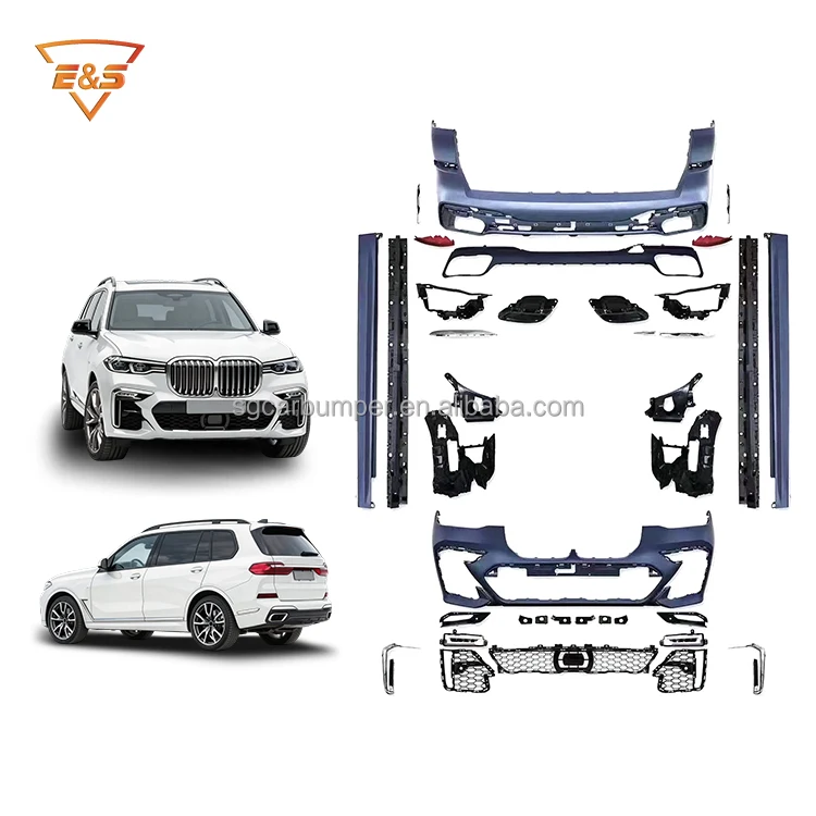 

Car Accessories PP Material Auto Parts Car Bumpers Side Skirts Body Kit for BMW X7 Series G07 18-22 Upgrade to MT Style Body Kit