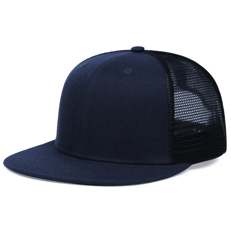 Soild Color Baseball Cap Men Summer Breathable Mesh Hat Snapback