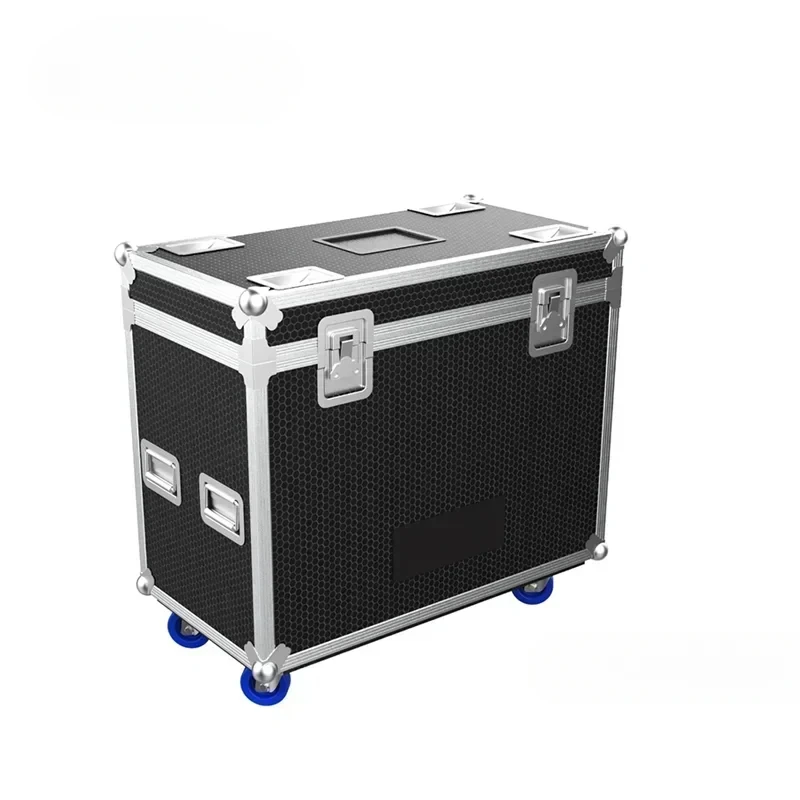 Flight Case Aluminum Transport Road Cases Travel Case for Dance Audio Fitness Equipment with 4 Wheels Portable Cases