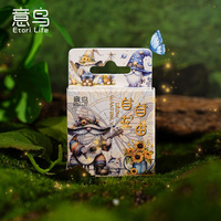45Pcs/box At Ease Series Boxed Stickers Decorative Scrapbooking Cute Cartoon Elf Label Diary Album Phone Journal Planner
