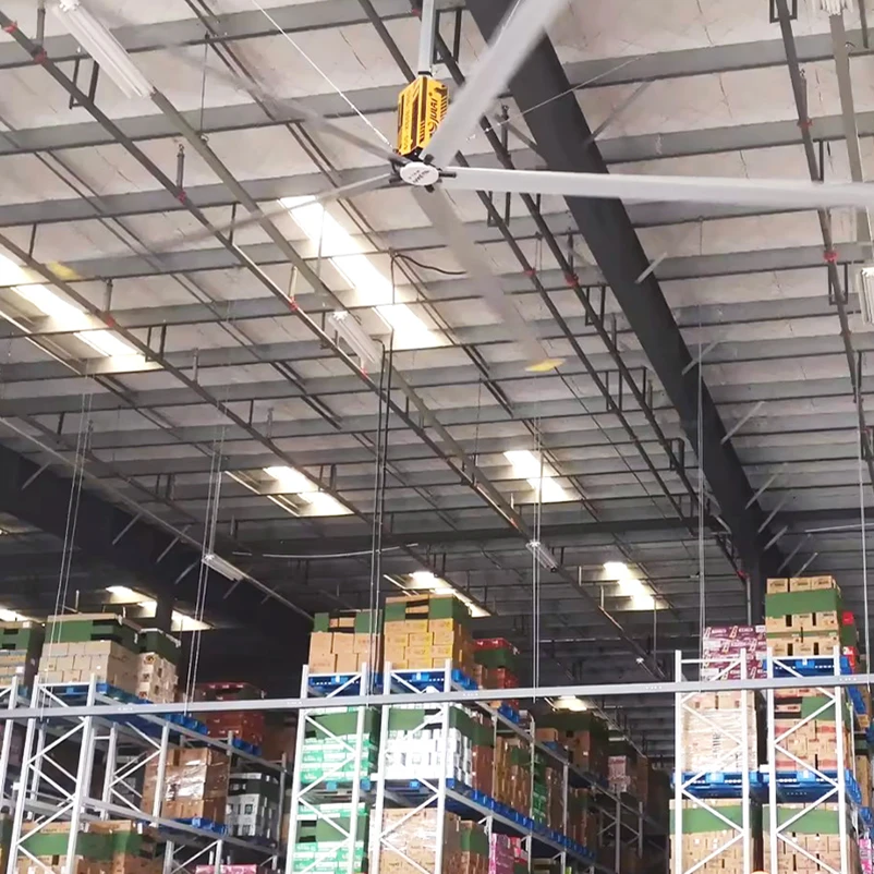 Ventilador Industrial Grande de Techo HVLS de 16/18/20/24 pies
