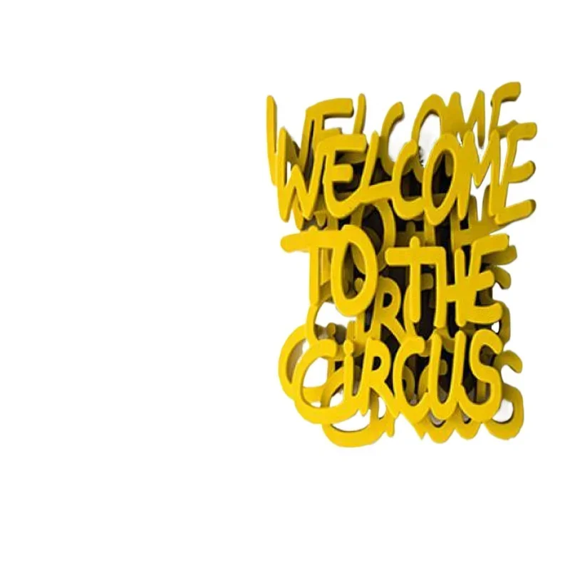 

Настенное искусство, персонализированное украшение скульптуры, полый креативный текстовый кулон для украшения стены