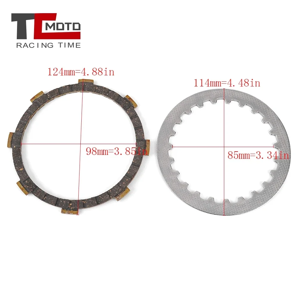 Clutch Plates Steel Friction Plate for Yamaha DT50R DT50 RX50 RX50K RX50L YSR50 YB50 YB-1 MR50 QA50 131-16321-00 4EU-16321-00