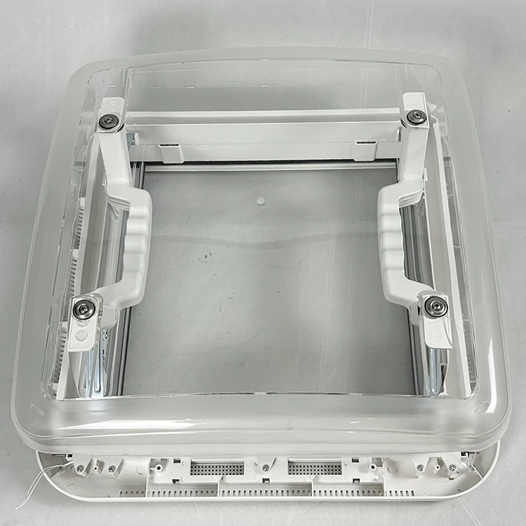 forCaravan Roof Vent 402x402mm ASA Frame RV Skylight with Acrylic Dome for Motorhome Roof Window