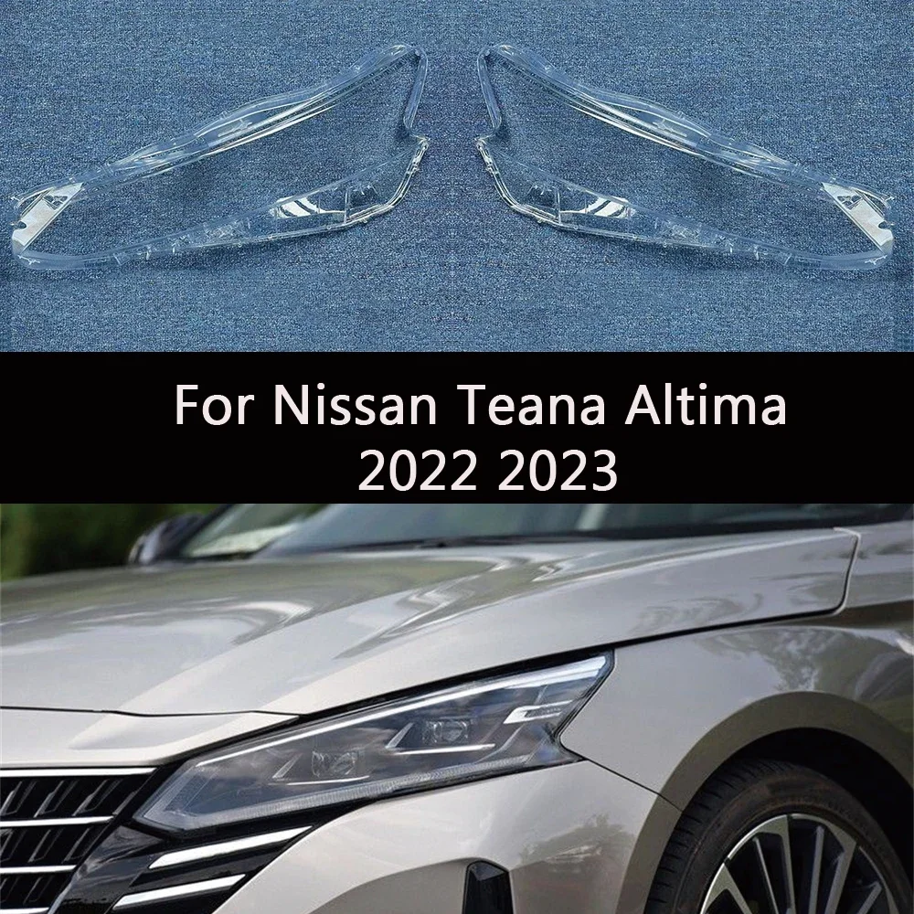 

HTTCY Для Nissan Teana ALTIMA 2022 2023, передняя крышка фар автомобиля, линза, чехол, абажур, фара, маска