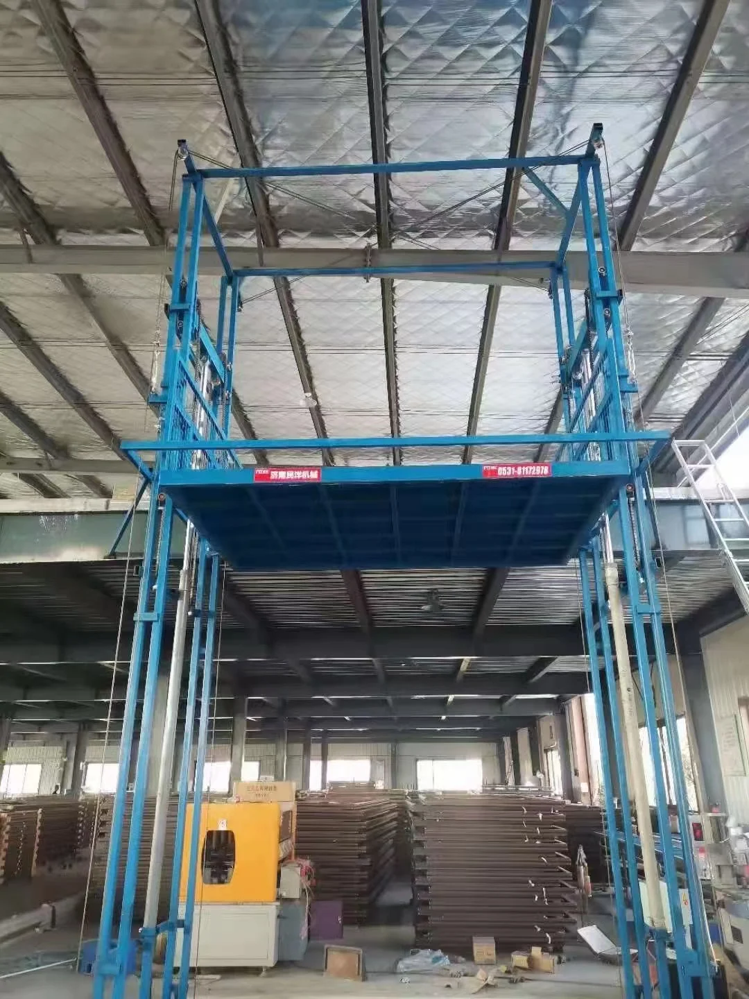 Customized Construction Electric Electric Cylinder Lift Hydraulic Cylinder Loading Goods Elevator