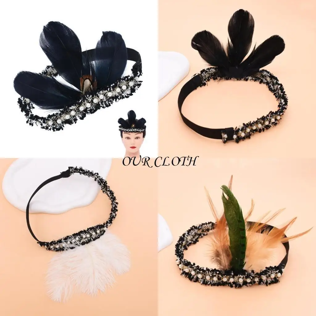 1920s Flapper Headband,Vintage Headband,20s Headpiece Hair Accessories Y1AC