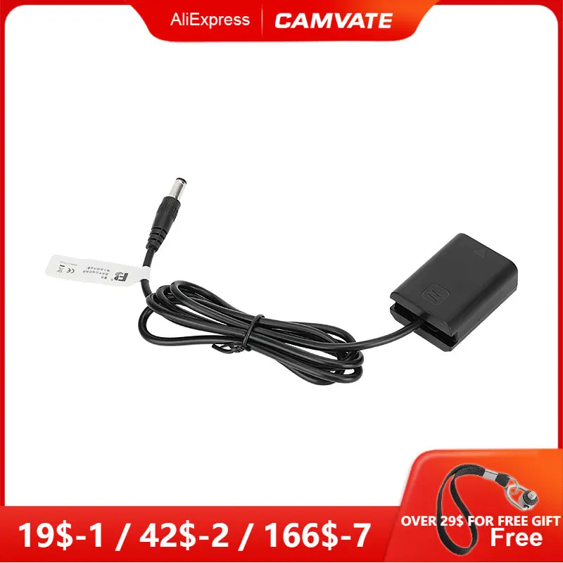 CAMVATE Sony NP-FW50 Dummy Battery to 2.5mm DC Cable For Select Sony Camera